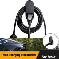for tesla model3 3xsy charging gun wall mount abs accessories cable organizer bracket charger holder european standard