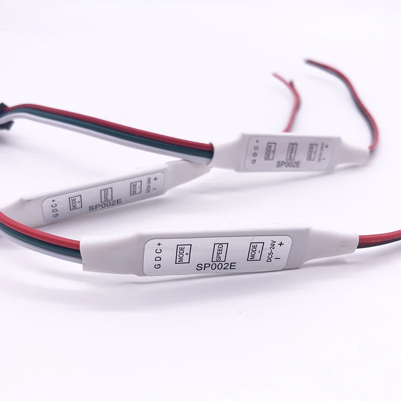 SP002E Mini 3keys RGB controller DC5V 12V 24V dimmer for WS2811 WS2812B WS2813 APA102 Pixels led strip lilght | Лампы и освещение