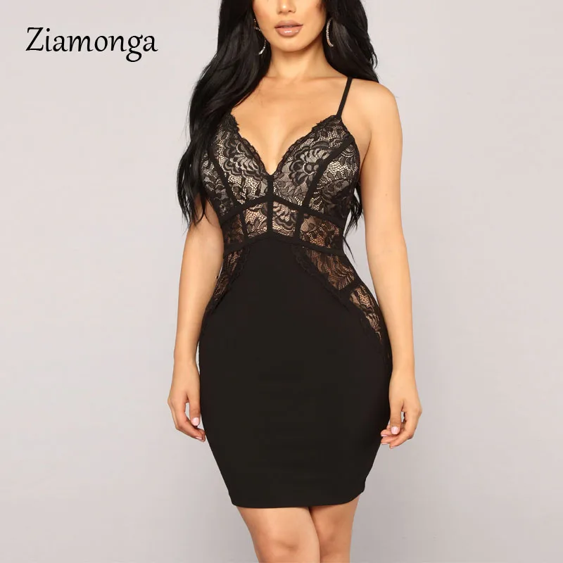 Ziamonga, летнее сексуальное платье, женское, с глубоким вырезом, с вырезами, облегающее, кружевное платье, вечерние, Клубная одежда, Мини, Бандажное платье, vestidos robe Femme