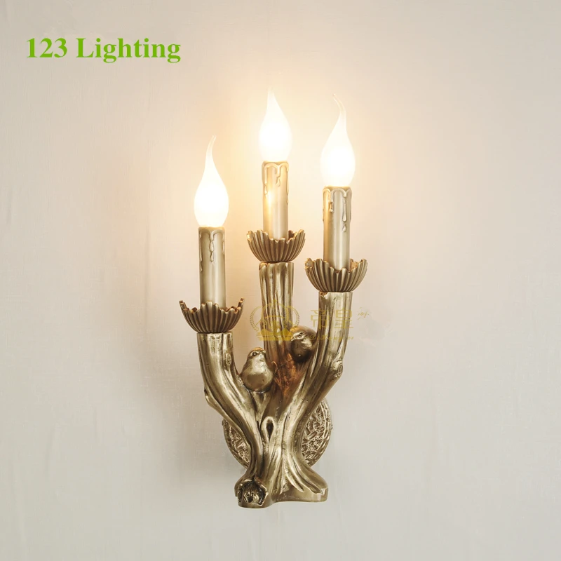 Скандинавский винтажный светодиодный настенный светильник Золотая медь 110 В 220