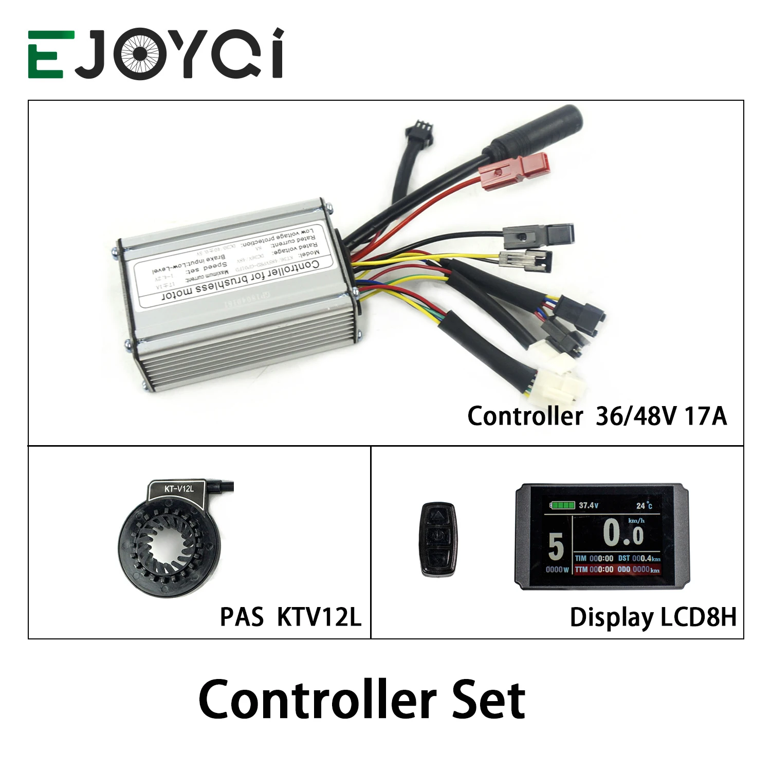 Контроллер EJOYQI KT 36 в 48 В 17A 350 Вт Водонепроницаемый LCD5 LCD8H цветной дисплей набор