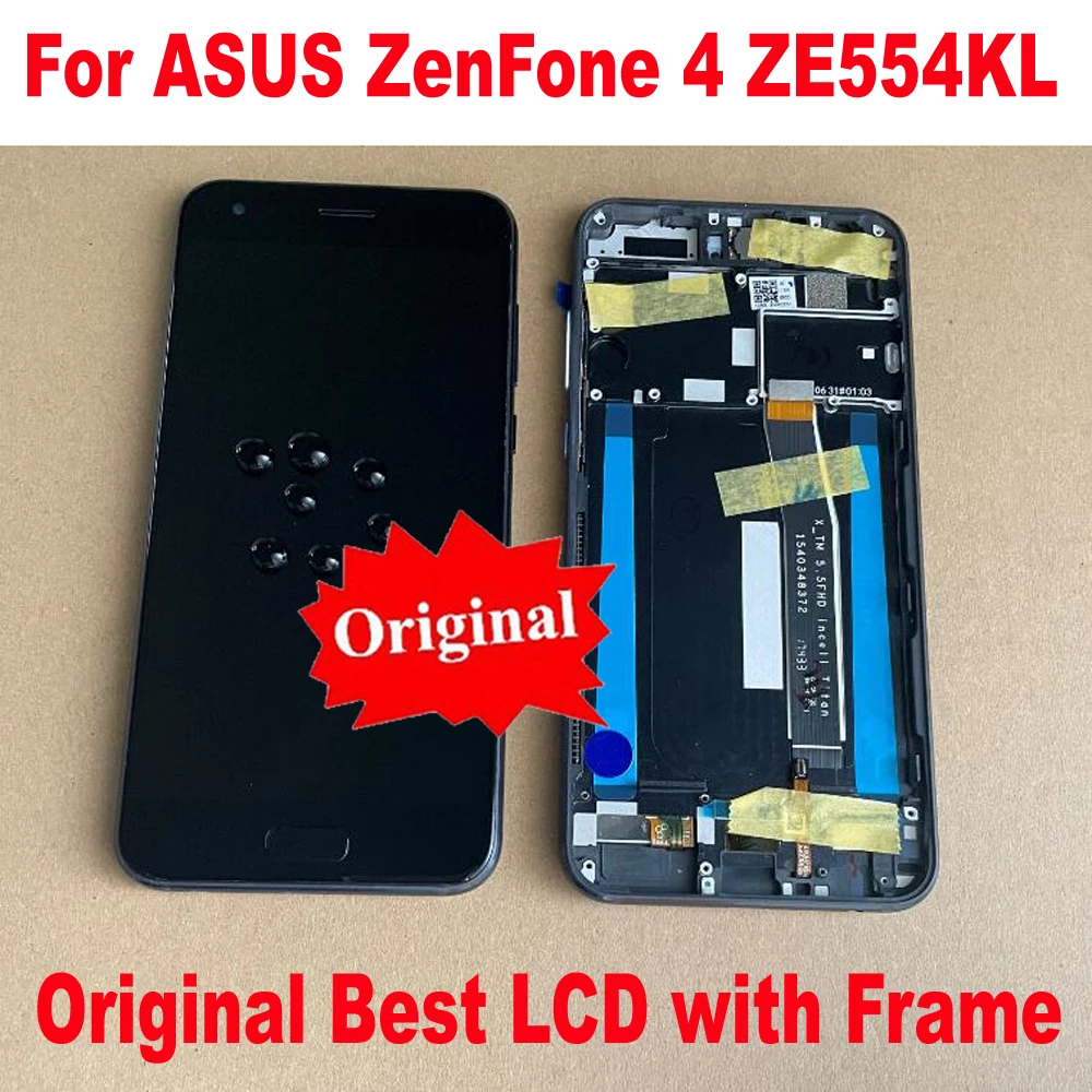 Оригинальный лучший датчик для ASUS ZenFone 4 ZE554KL Z01KDA Z01KD IPS ЖК дисплей с рамкой