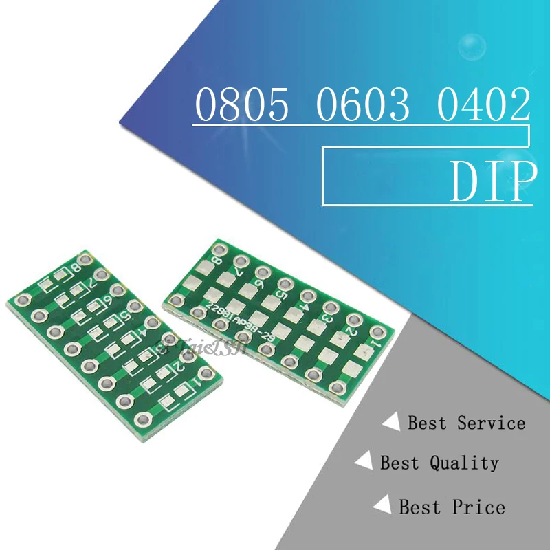 10 шт. 0805 0603 0402 для DIP PCB плата передачи Pin Pitch адаптер наборы ключей|Двусторонняя