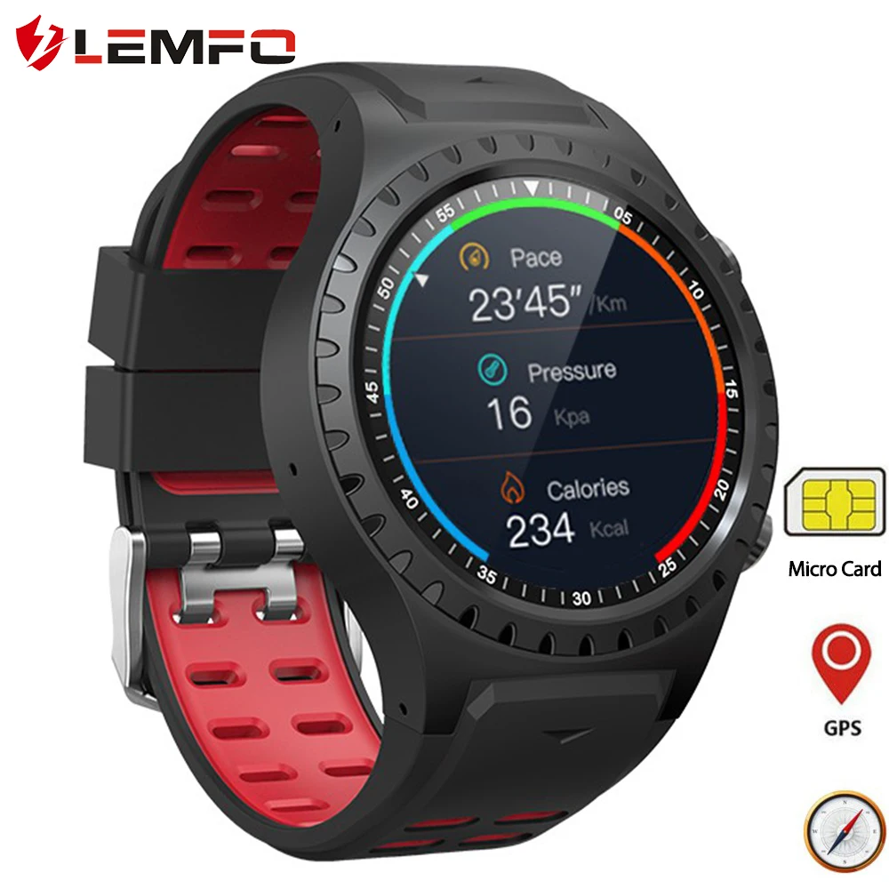 LEMFO Bluetooth Smartwatch gps Компас Барометр спортивные часы фитнес-трекер для измерения сердечного ритма Смарт-часы Android IOS поддержка 320 мАч