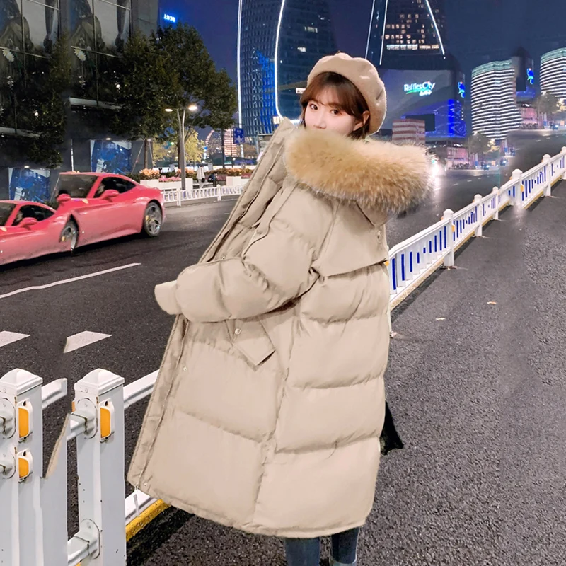 Parka Autumn Winter Jacket Women Clothes Vintage Warm Coat Female Women's Down Cotton Jacket Warm Thick Long Parkas Oversized