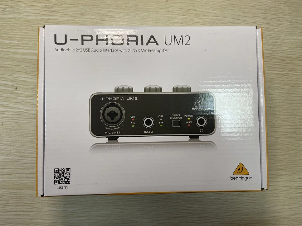 Внешняя звуковая карта BEHRINGER UM2 для гитары Специальный аудио интерфейс интернет