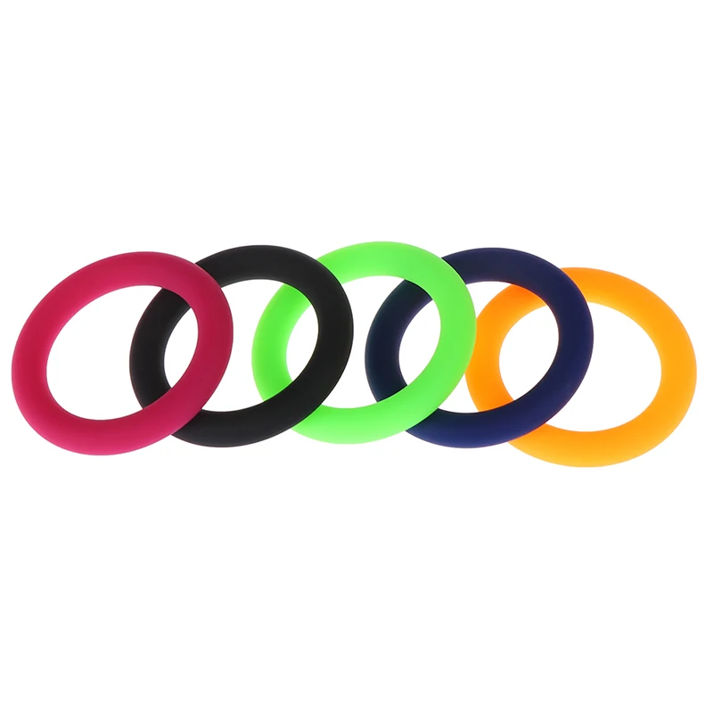 3 шт силиконовых колец для пениса черные/синие/розовые/оранжевые/зеленые секс