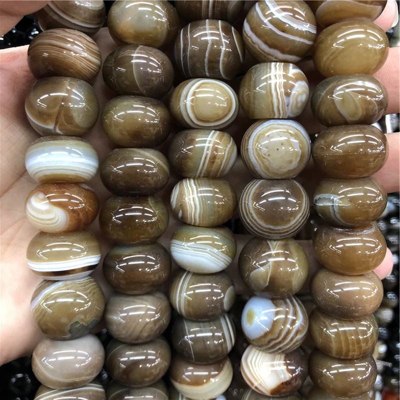 5 шт. Цвет: коричневый хаки свободные бусины колесо Форма полудрагоценным камнем