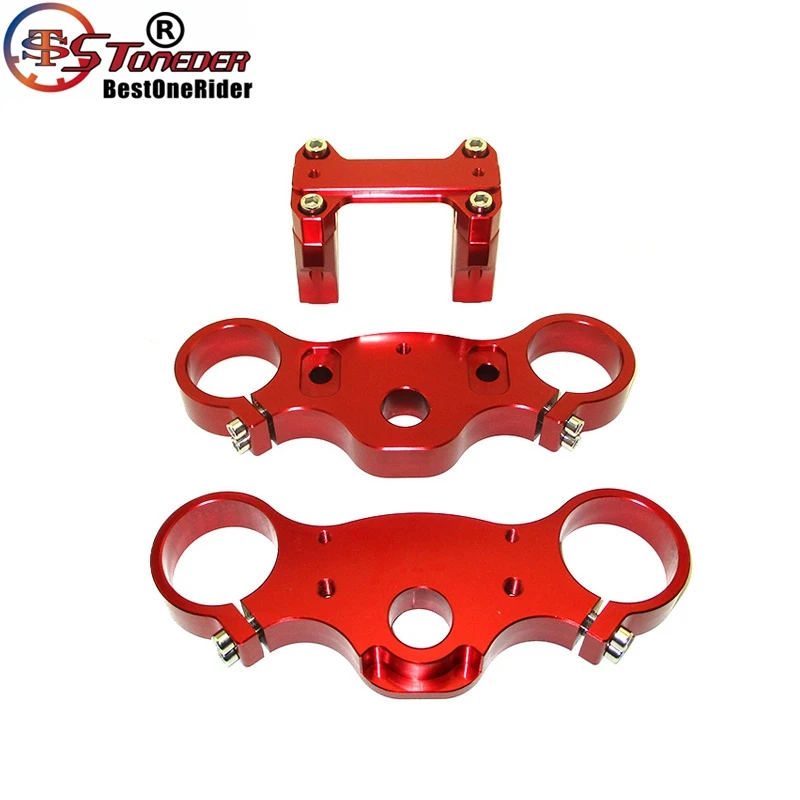 STONEDER CNC алюминиевый 45/48-22 мм тройной хомут набор для питбайк