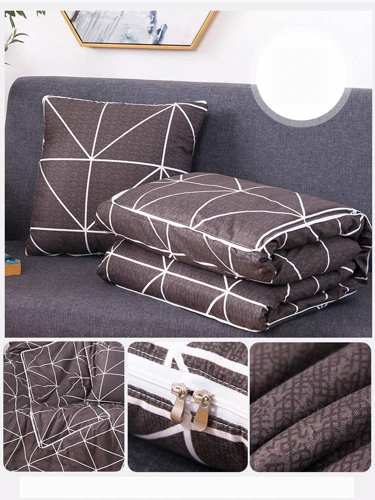 Диванная подушка 2 в 1 дорожное одеяло и для подушки домашнее освещение/одеяло