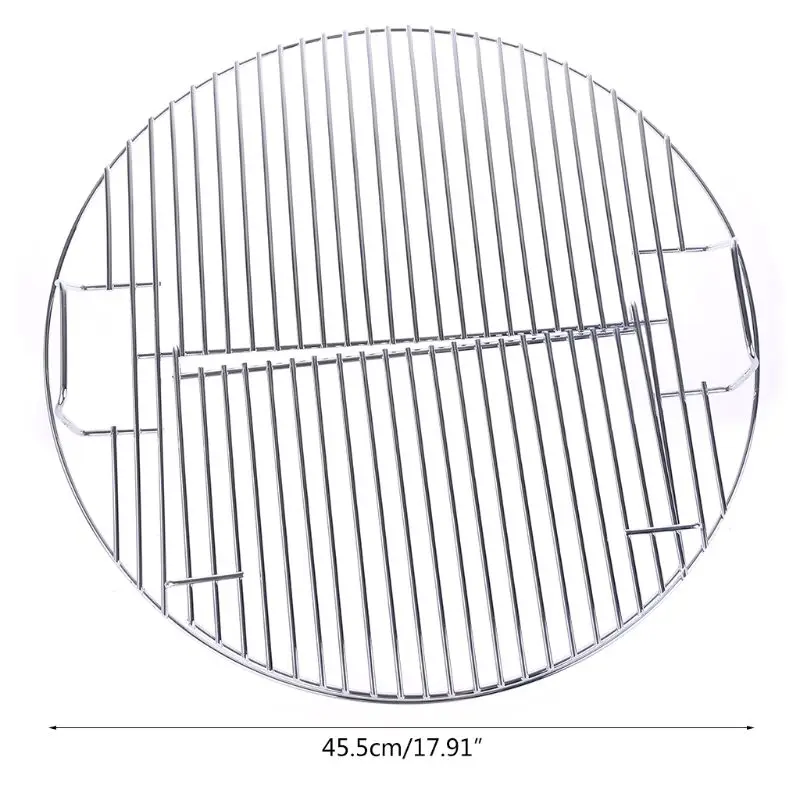 Новинка 2021 круглая антипригарная термостойкая сетка для барбекю из нержавеющей