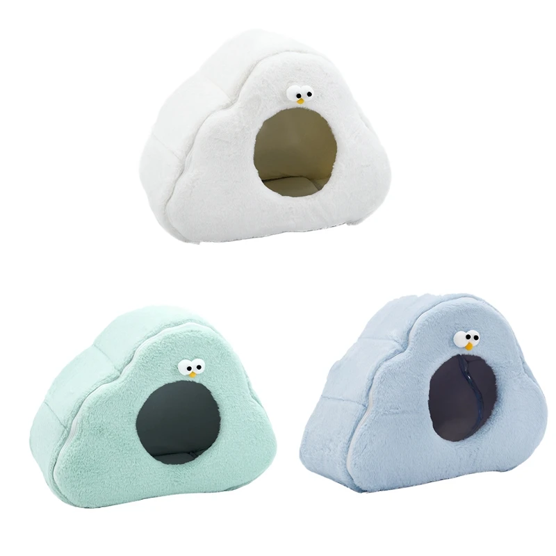

Pet Cat Bed Mat Soft Shape Dog Kennel Winter Pet Cave Cat House Warm Sleeping Cats Nest Washable Dog Beds