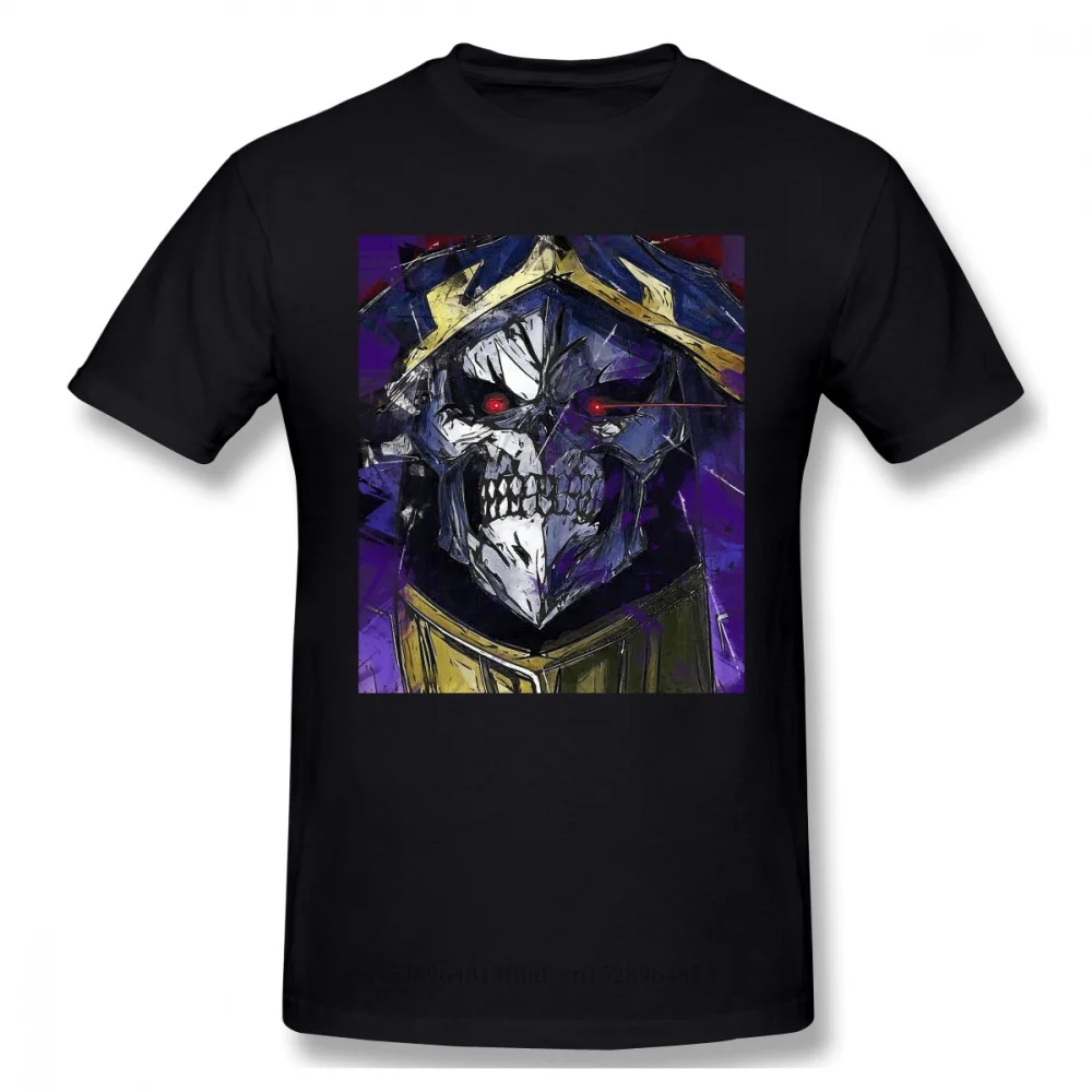 OVERLORD Nazarick Kaiso Gadian Momonga Аниме Мужская 100% хлопковая футболка графического размера