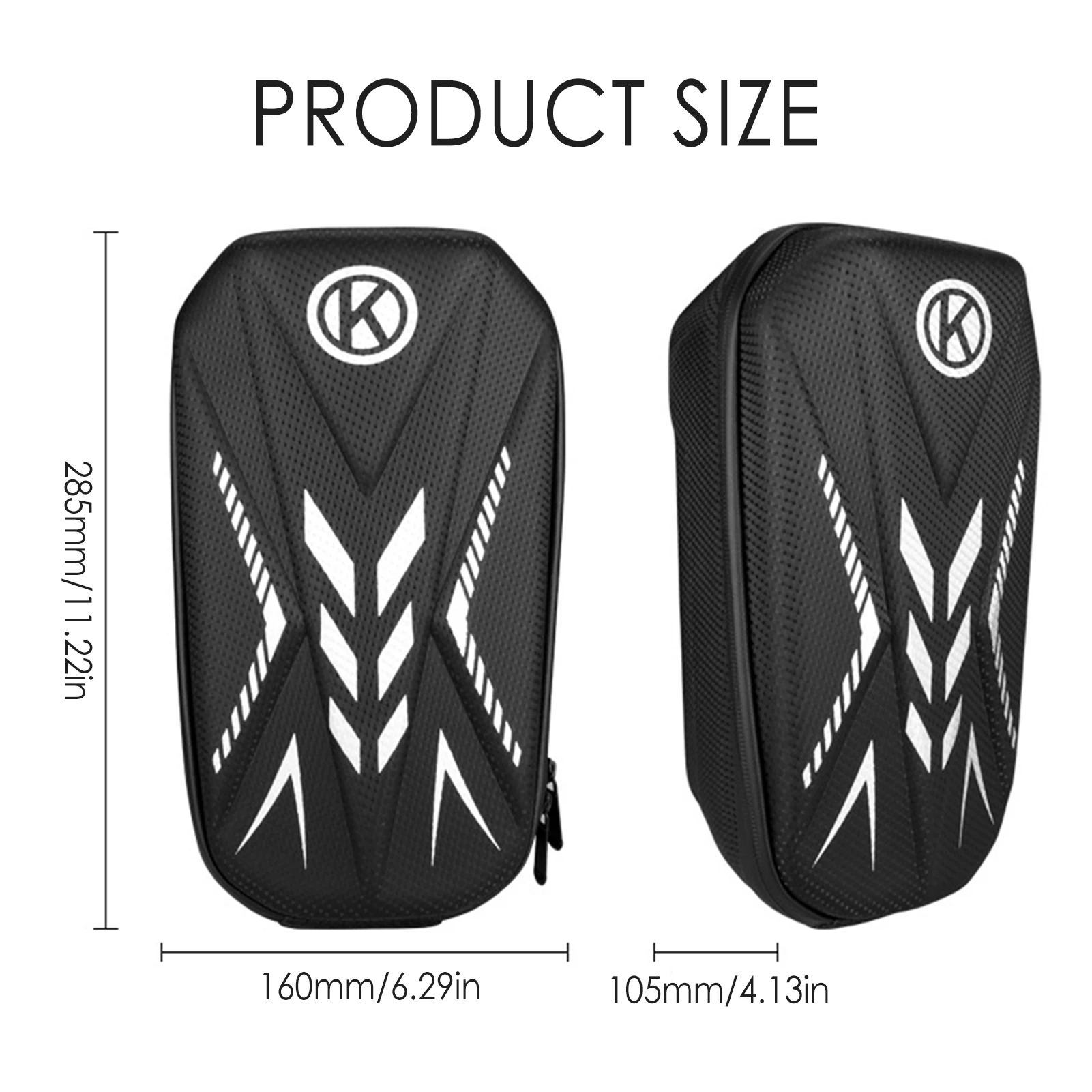 

Mountain Bike Front Tube Frame Bag Large Capacity Hard Shell Rainproof Case Outdoor Cycling Bicycle Repairing Accessories