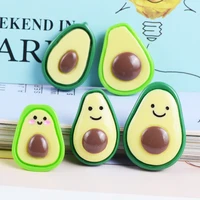 10pcslot avocado shape mobile phone case material charm hair accessories refridgerator magnets brooch diy resin accessories