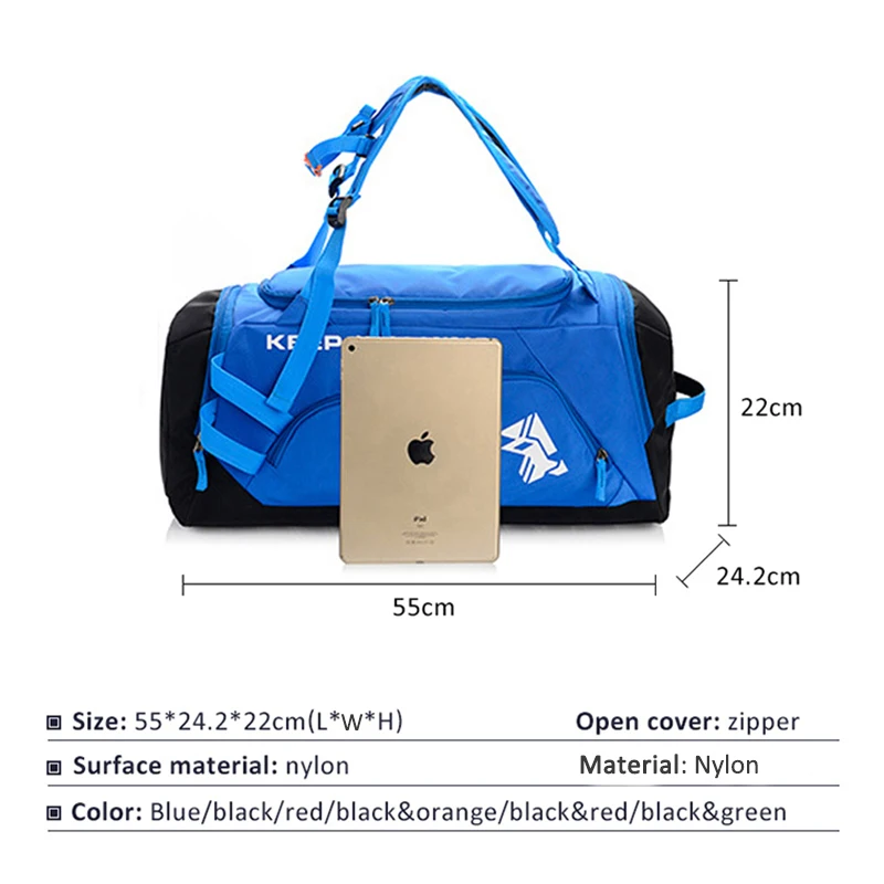 Горячая Большая вместительная спортивная сумка для занятий спортом на открытом