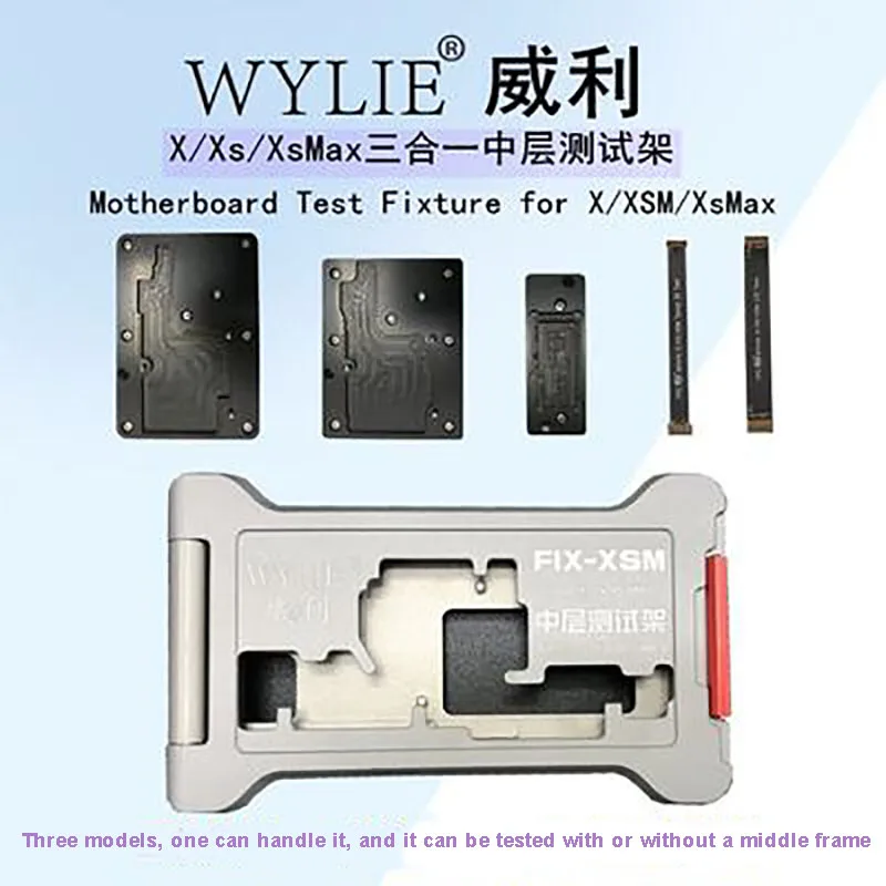 

WYLIE 3 in 1 Motherboard Layered Test Fixture for iPhone X XS XS Max Logic board Layered Tester Maintenance Tools