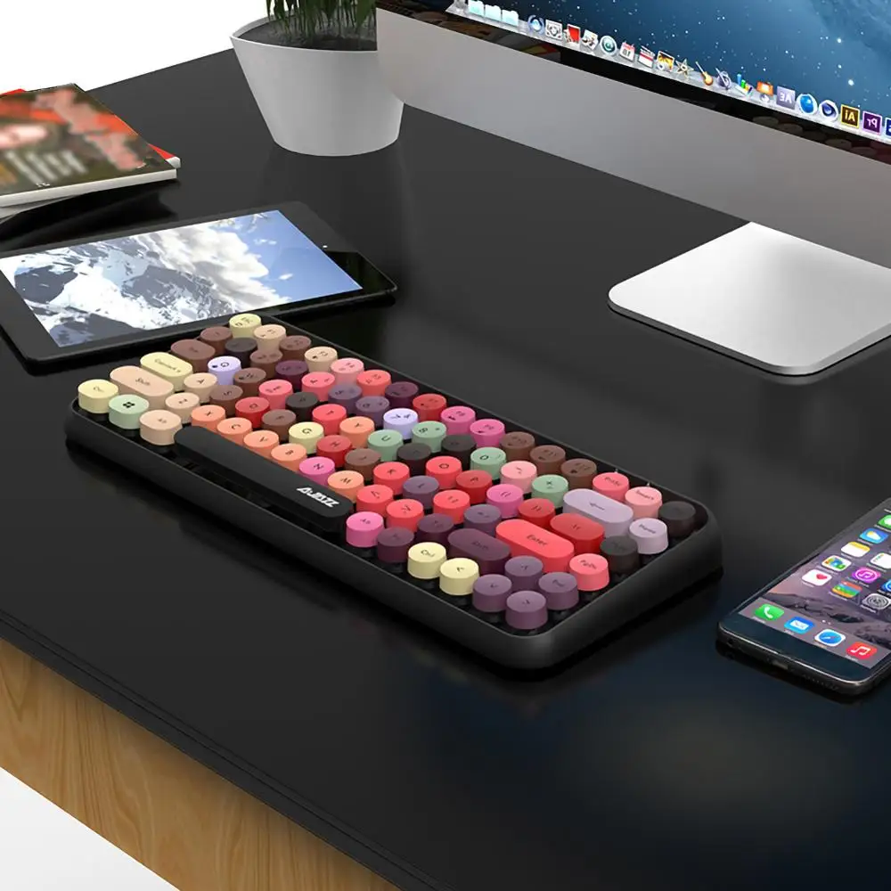 

Bluetooth keyboard tablet computer notebook home office girl punk keyboard phone keyboard