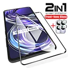 Закаленное стекло 2 в 1 с полным покрытием для Realme 8i, Защита экрана для OPPO Realme 8i 8 I I8 RMX3151, защитная пленка для объектива камеры