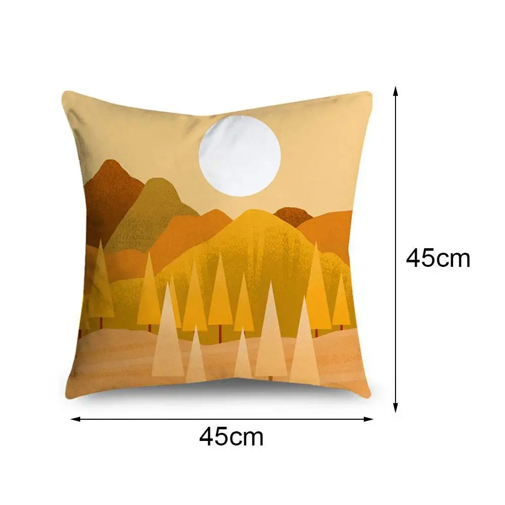 

45cm*45cm Autumn pastoral landscape pattern Decorative Cushions Pillowcase Polyester Cushion Cover Throw Pillow Sofa Decoration