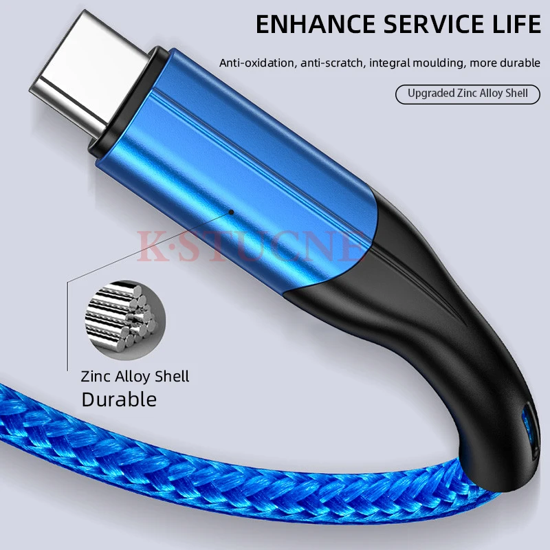 Usb type-C кабель для huawei P30 mate 10 20 lite USB C мобильного телефона 3.0A быстрой зарядки