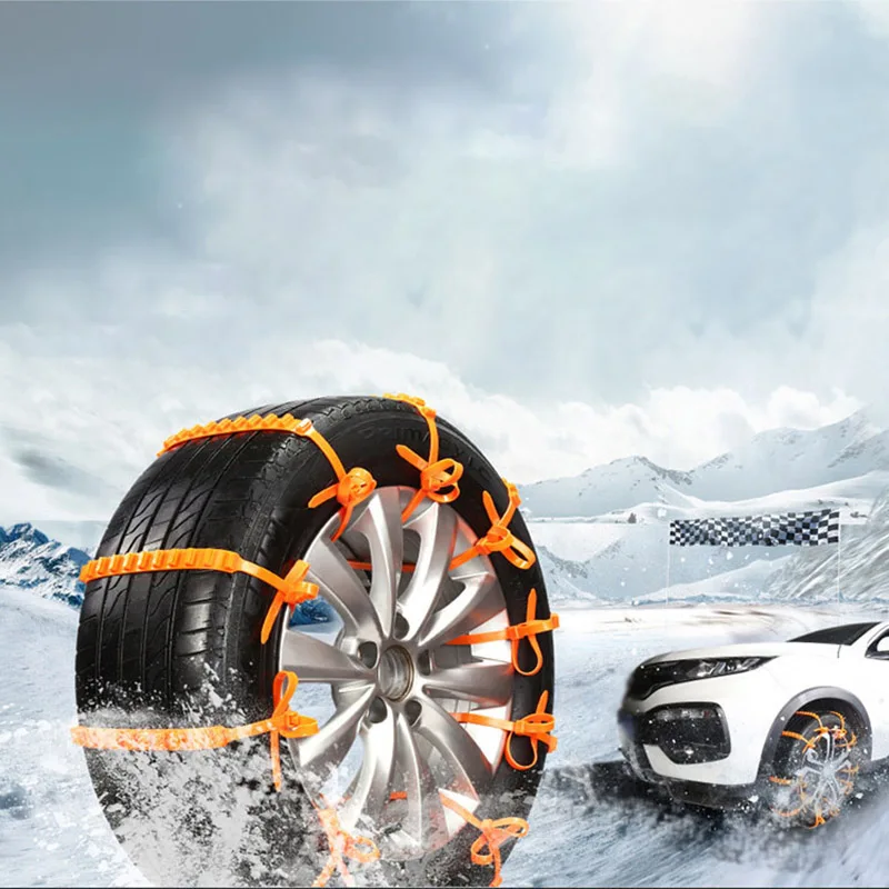 10 шт. противоскользящие цепи для автомобильных шин снега колеса шины кабель
