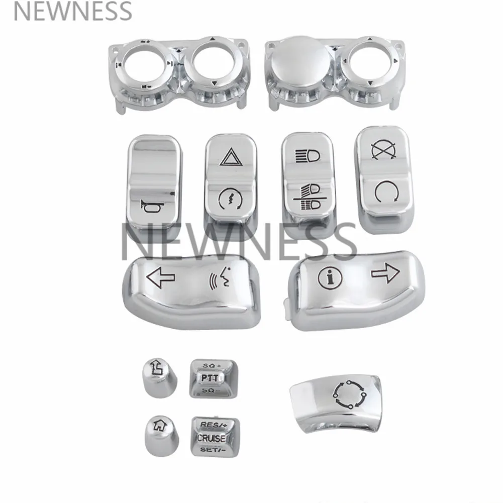 13 шт. Запчасти для мотоциклов хромированный переключатель корпус кнопка