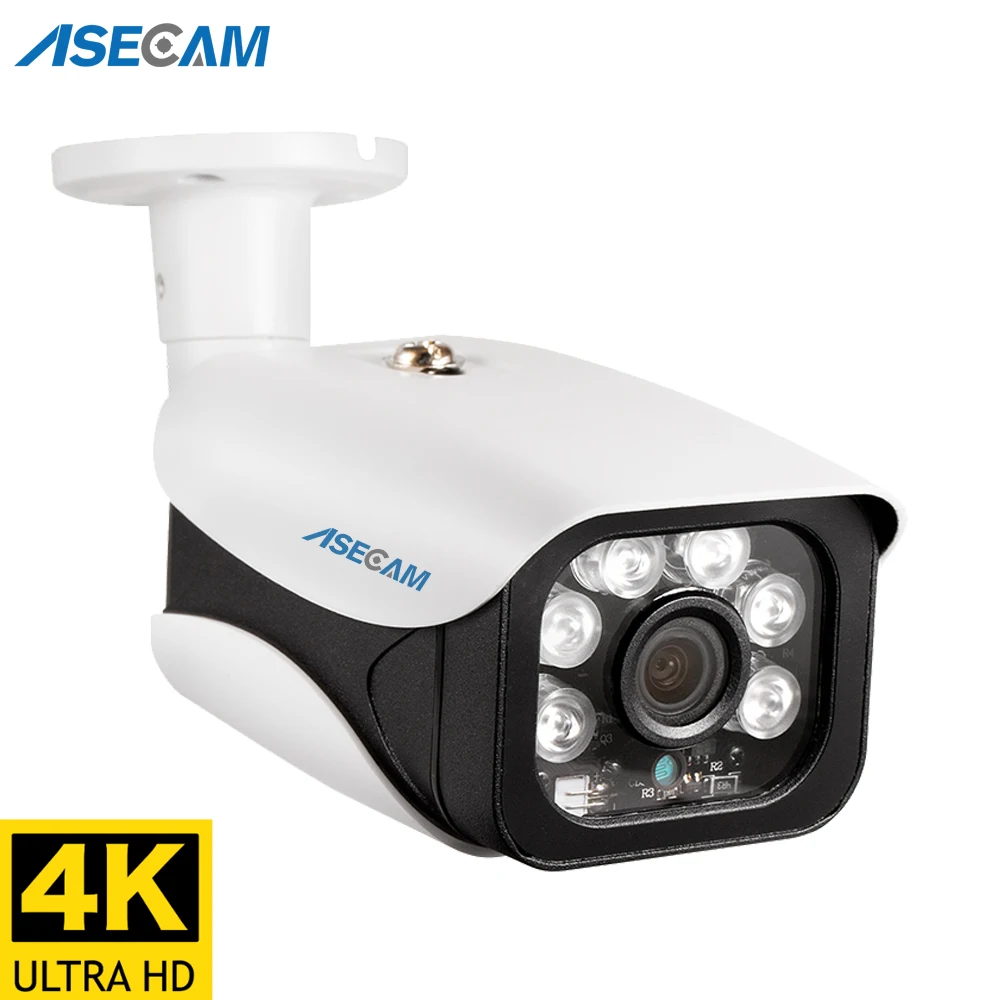 

8MP 4K IP Camera Outdoor H.265 Onvif Bullet CCTV Array Night Vision IR 4MP POE Video Surveillance Camera