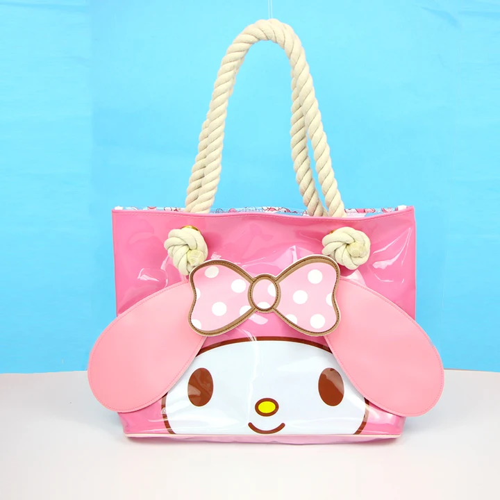 С рисунками из мультфильма My Melody Cinnamoroll Pompompurin бадбадтц-мару Сумки натуральной