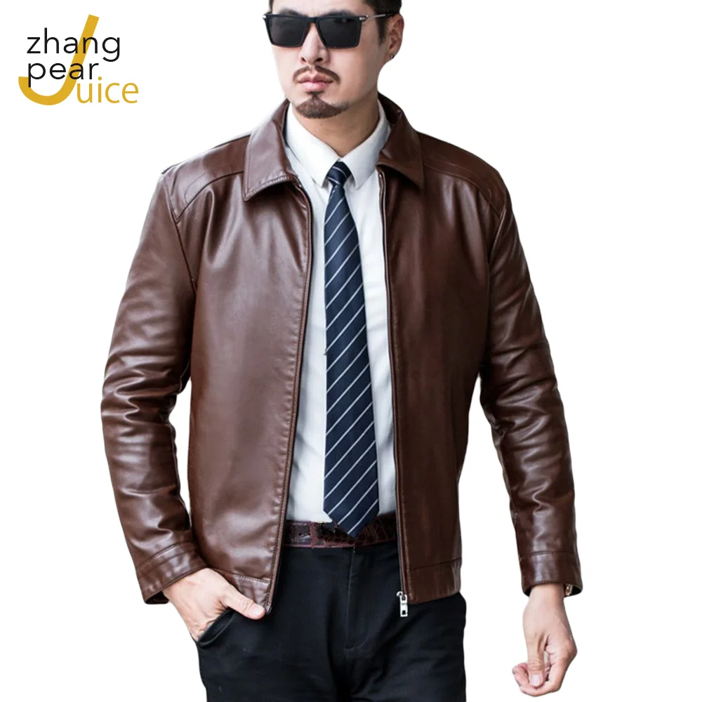 

Куртка мужская из искусственной кожи, зимняя, весенняя, черная, однотонная, утепленная, ветровка