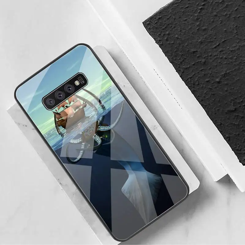 

HPCHCJHM subnautica alterra Phone Case Tempered Glass Phone Case For Samsung S20 Plus S7 S8 S9 S10 Plus Note 8 9 10 Plus