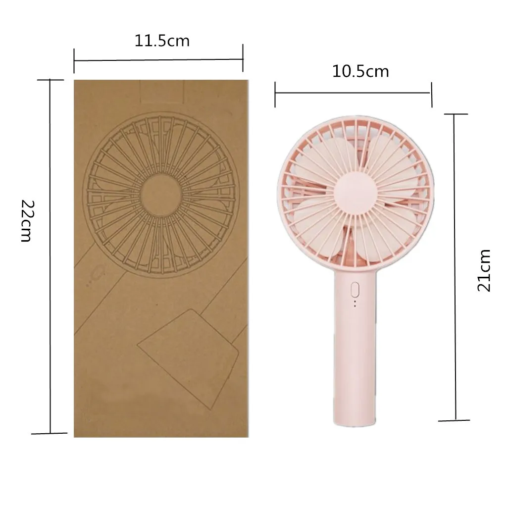 

ow Noise Multi-function Mini Rechargeable Fan Hand Held USB Charging 3-Speed Wind Electric Cooling Fan