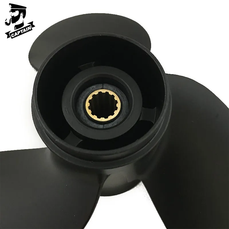 Подвесной Двигатель Captain Propeller 8 9x9 5 Black Max Fit Mercury Mariner Tohatsu 8HP 9.8HP 9.9HP 12 зубьев Spline