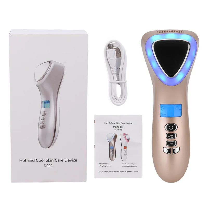 Beste Beauty Facial Massager Voor Gezicht Massager Ultrasone Huidverzorging Gereedschap Cryotherapie Gezicht Afslanken Apparaat Gezicht Spa Beauty Machine