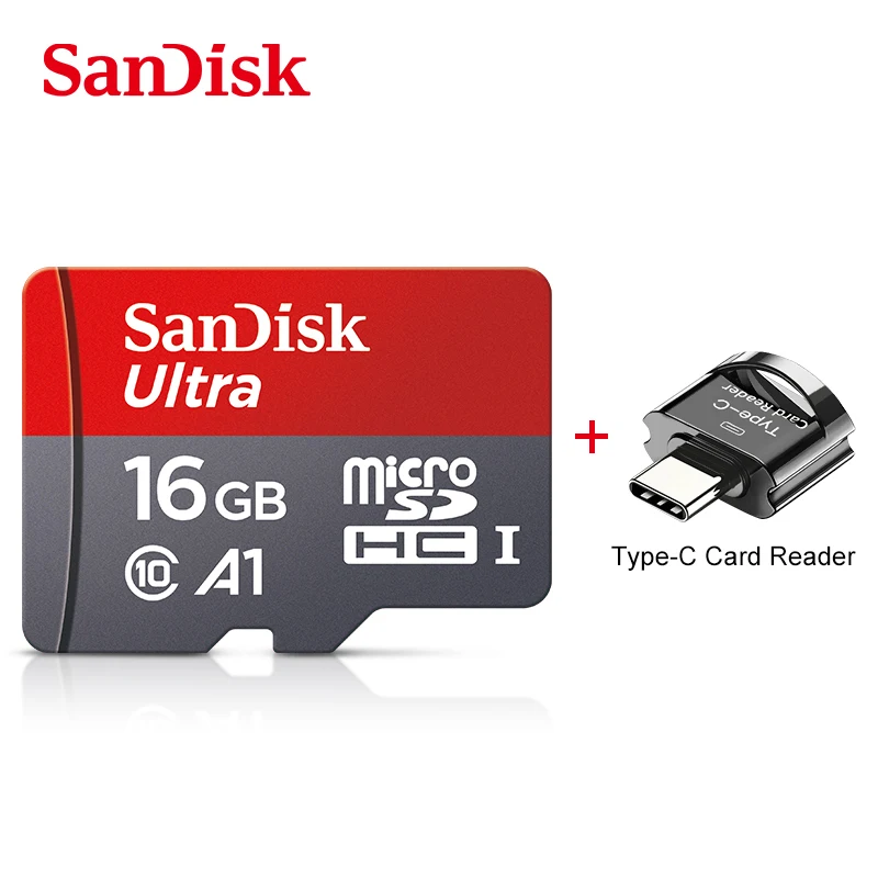 Sandisk карта памяти Micro SD класс 10 256 ГБ 200 128 64 | Компьютеры и офис
