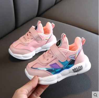 

New 2019 high quality Spring/Autumn baby first walkers breathable fashion baby toddlers hot sales girls boys sneaker sport shoes