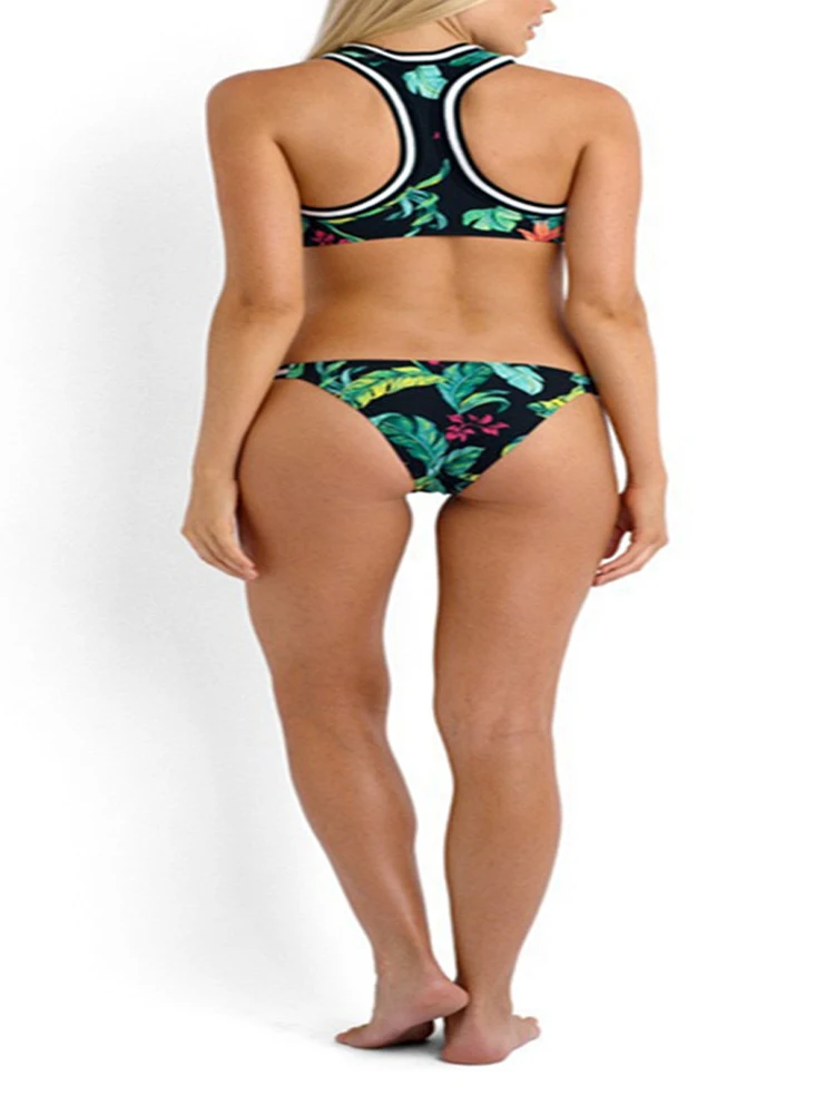 Новинка 2020 женский купальник Пляжная накидка купальный костюм с принтом в виде