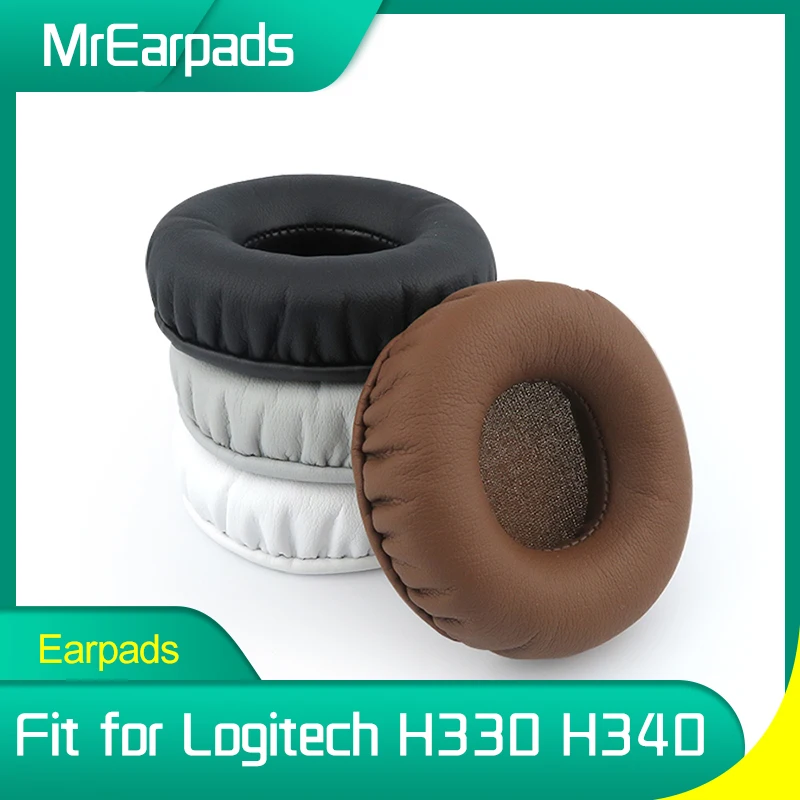 MrEarpads Earpads For Logitech H330 H340 Headphone Headband Replacement Ear Pads Earcushions Parts