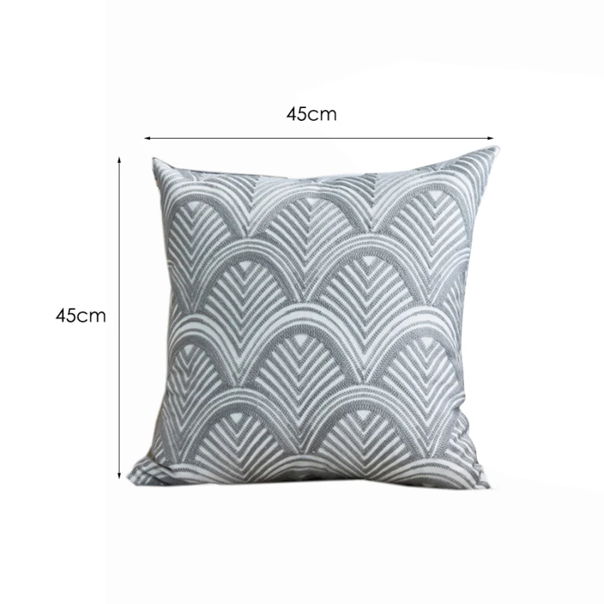 

Embroidery Cushion Cover Nordique Style Geometric Sofa Bedroom Decorative Throw Pillowcases Home Decor Pillows Cover 45x45cm