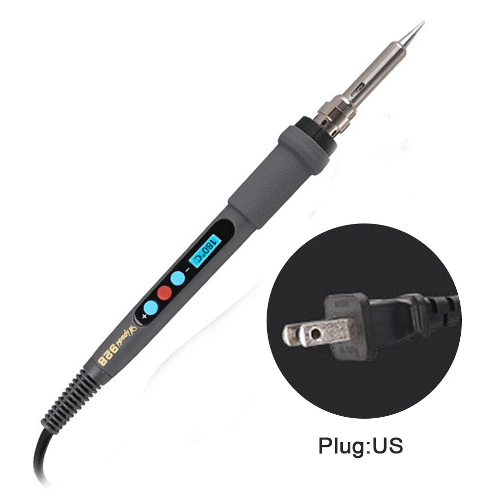 

60W Home Digital Constant Temperature Internal Heat Welding Mini Station Adjustable LCD Electric Soldering Iron Repair