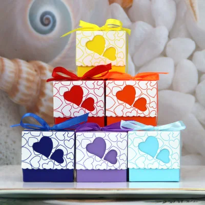 100 шт./лот Casamento Candy box/Bombonera/candy jar candy packaging/свадебный подарок/корзина/коробка