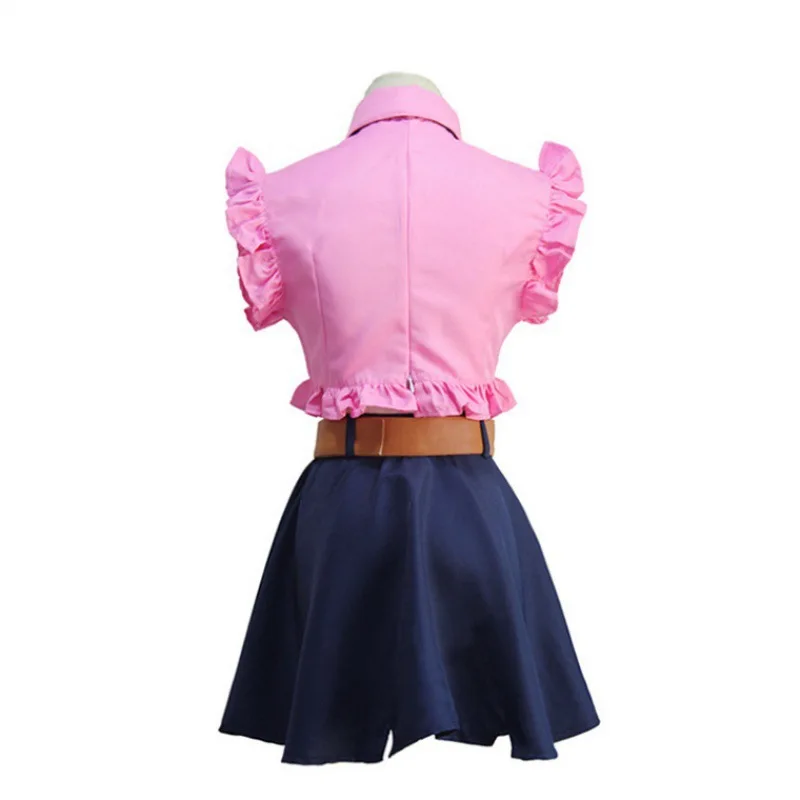 Anime Nanatsu no Taizai Princess Elizabeth Liones Cosplay Costume Green Wig Seven Deadly Sins Pink Skirt Set Role Play Outfit |