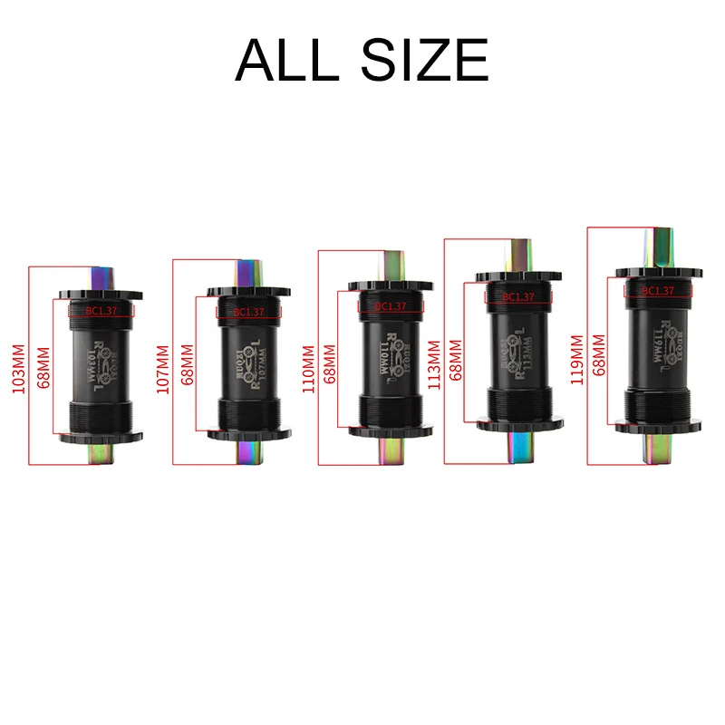 TWTOPSE керамические фотооси велосипедные нижние кронштейны для фотовспышки BB68 BC1.37