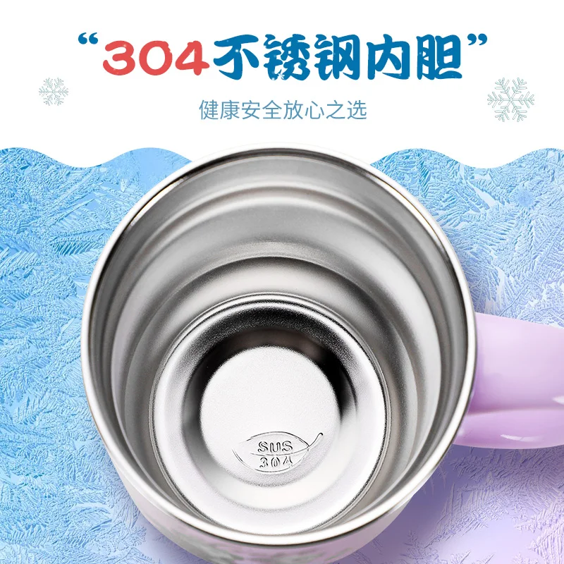 

Disney children's cartoon milk cup home baby drinking cup kindergarten drop proof stainless steel direct drink cup