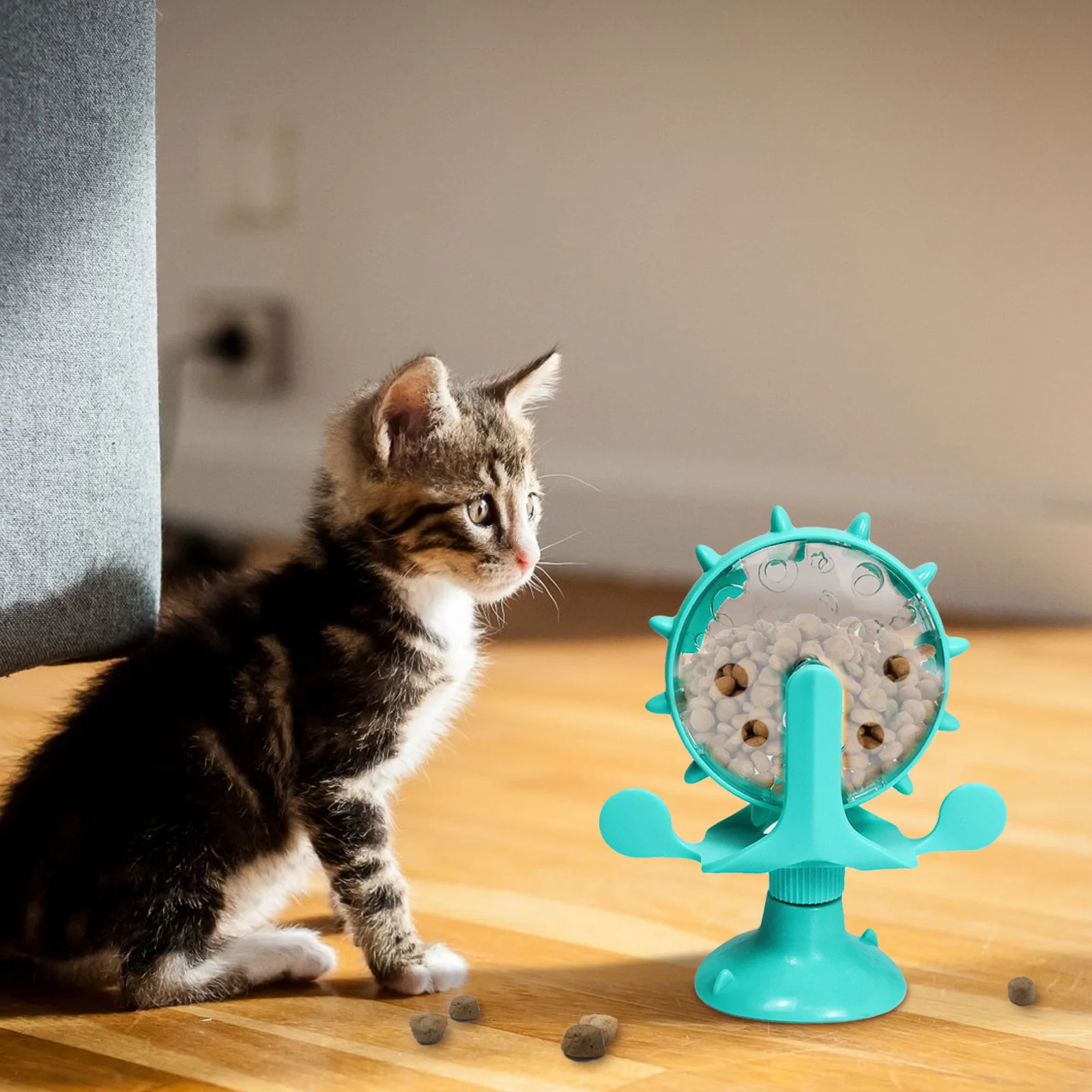 

Cat Leaking Toy Pet Feeder Toy Dog Funny Wheel Cat Feeding Supplies Pet Training Food Intelligence Increase IQ Small Dog Cat