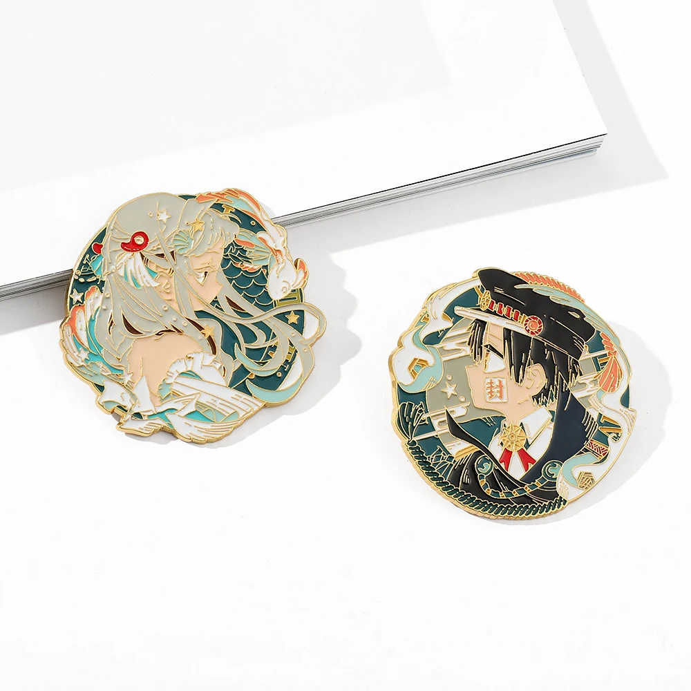 Брошь в стиле японского аниме Ханако-кун металлический значок унитаз юги Аман