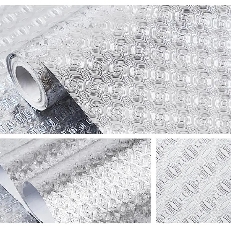 Роскошное китайское серебряное Золотое фольгированное покрытие для стен