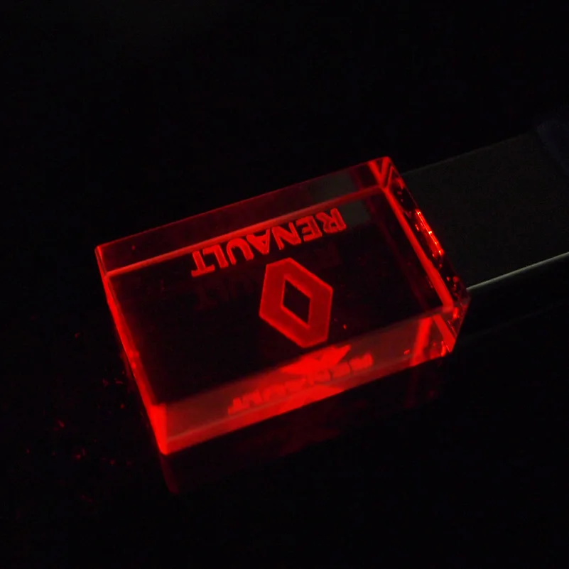 64 Гб 128 ГБ настраиваемый кристалл USB флэш накопитель 4G 8G 16GB 32GB светодиодный для