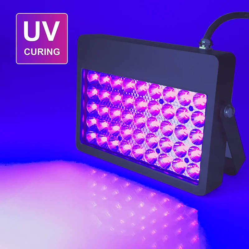 Waterproof Led UV GEL Curing Lamp Ultraviolet Light Oil Printing Machine Glass Ink Paint Silk Screen 3D Printer UVCURING6.0-90