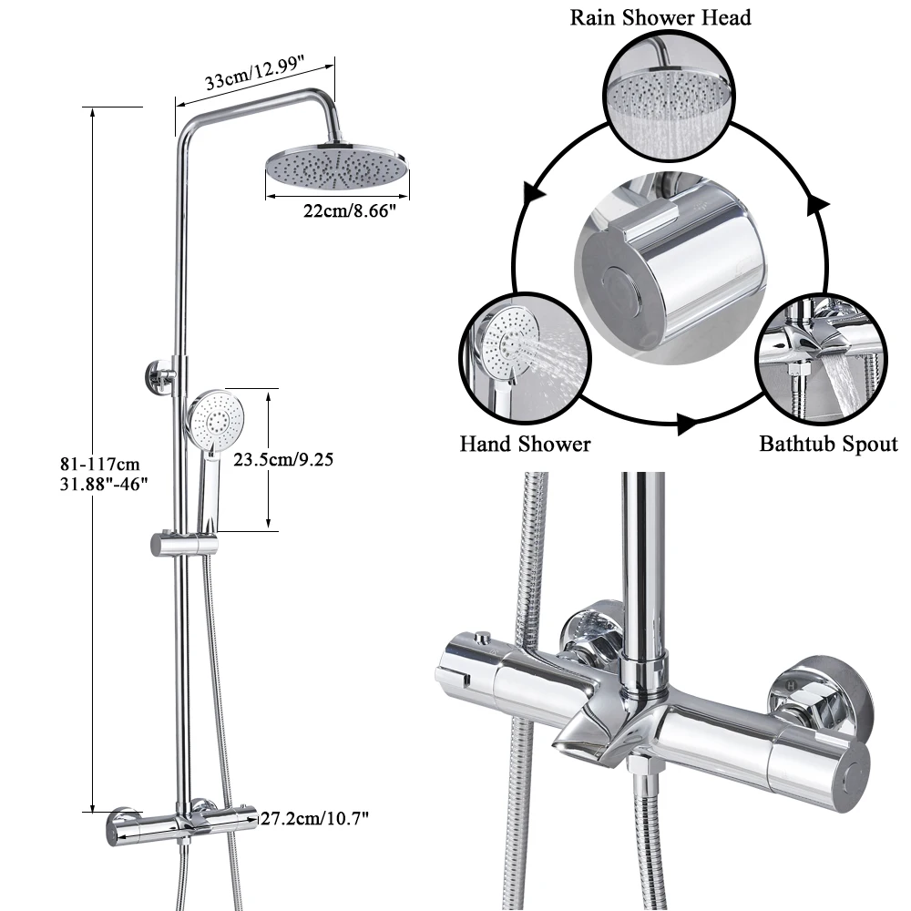 Хромированный смеситель для ванной комнаты насадка душа тропический душ